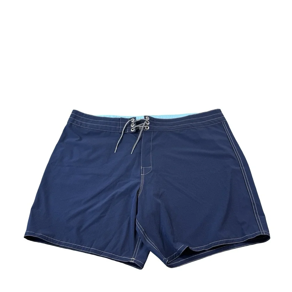 Birdwell Beach Britches Navy Blue Polyester Stretch Mens Board Short 41 NWT